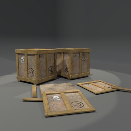 Wooden crate preview image